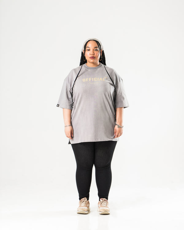 OFFICIAL °01 TEE - FADED LIGHT GREY