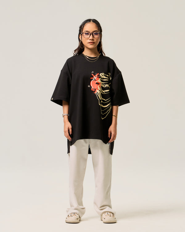 BIGBONES RIBS TEE - BLACK