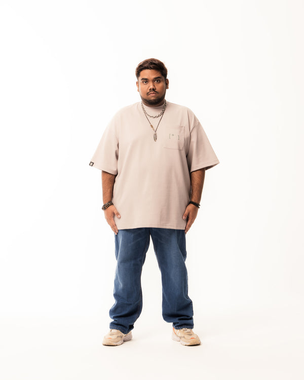 BIGBONES LOGO POCKET TEE - GREY